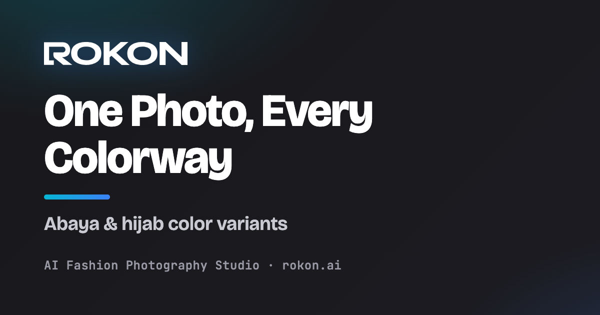 صورة غلاف صورة واحدة، كل الألوان — Rokon.ai