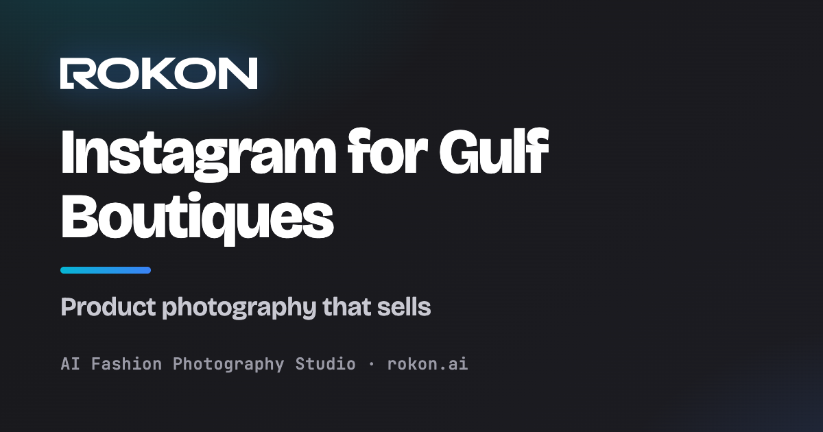 صورة غلاف تصوير الأزياء لإنستغرام — Rokon.ai