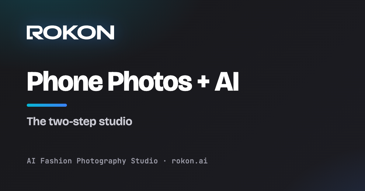 صورة غلاف صوّر بجوالك ودع الذكاء الاصطناعي يُكمل — Rokon.ai